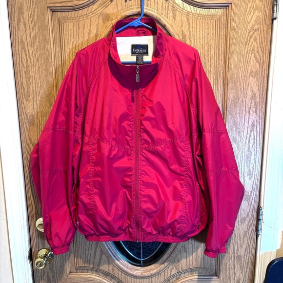 Holloway Other - Holloway Men's Red Lightweight Lined Jacket Windbreaker Activewear